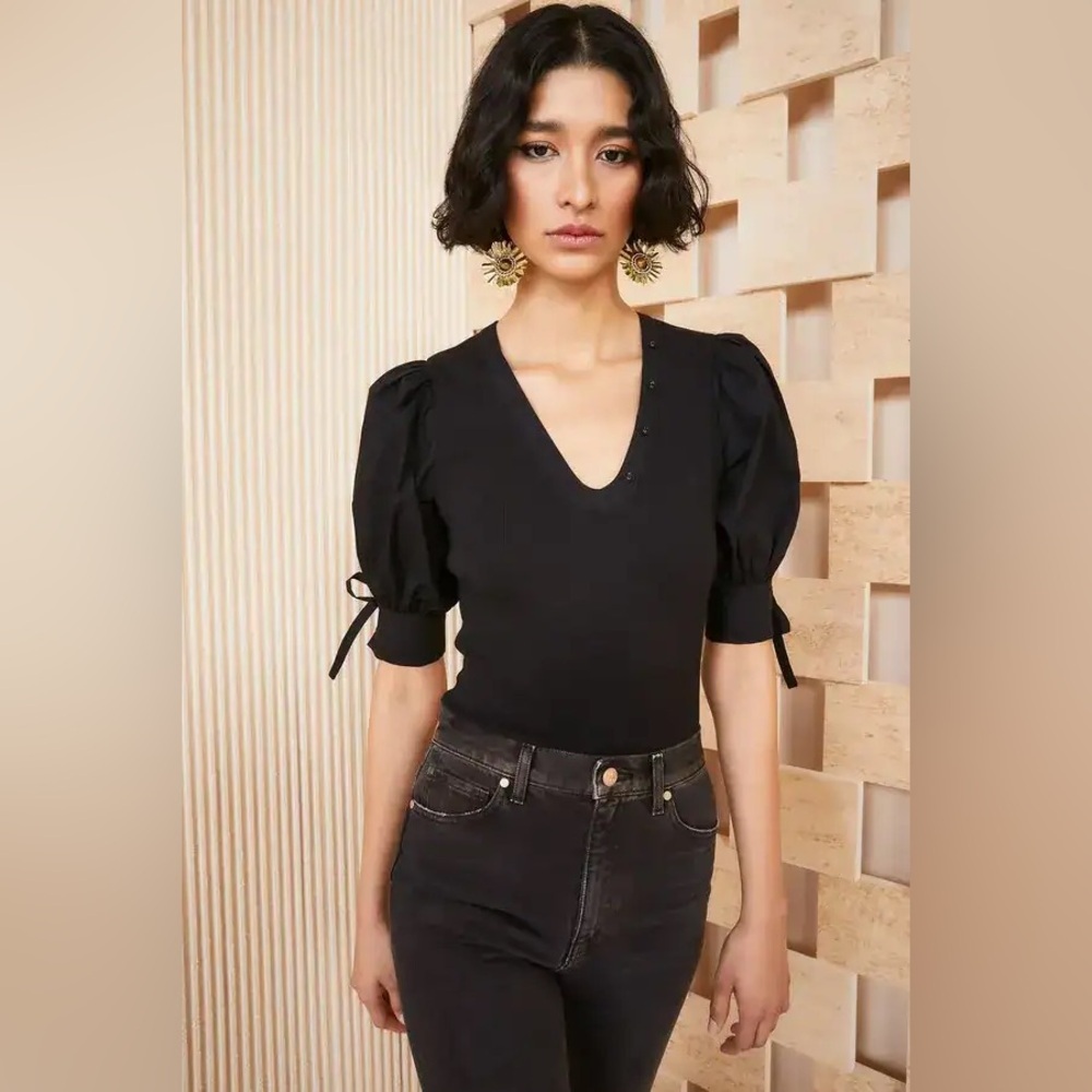 NWOT ULLA JOHNSON Pia Top - Noir Size P